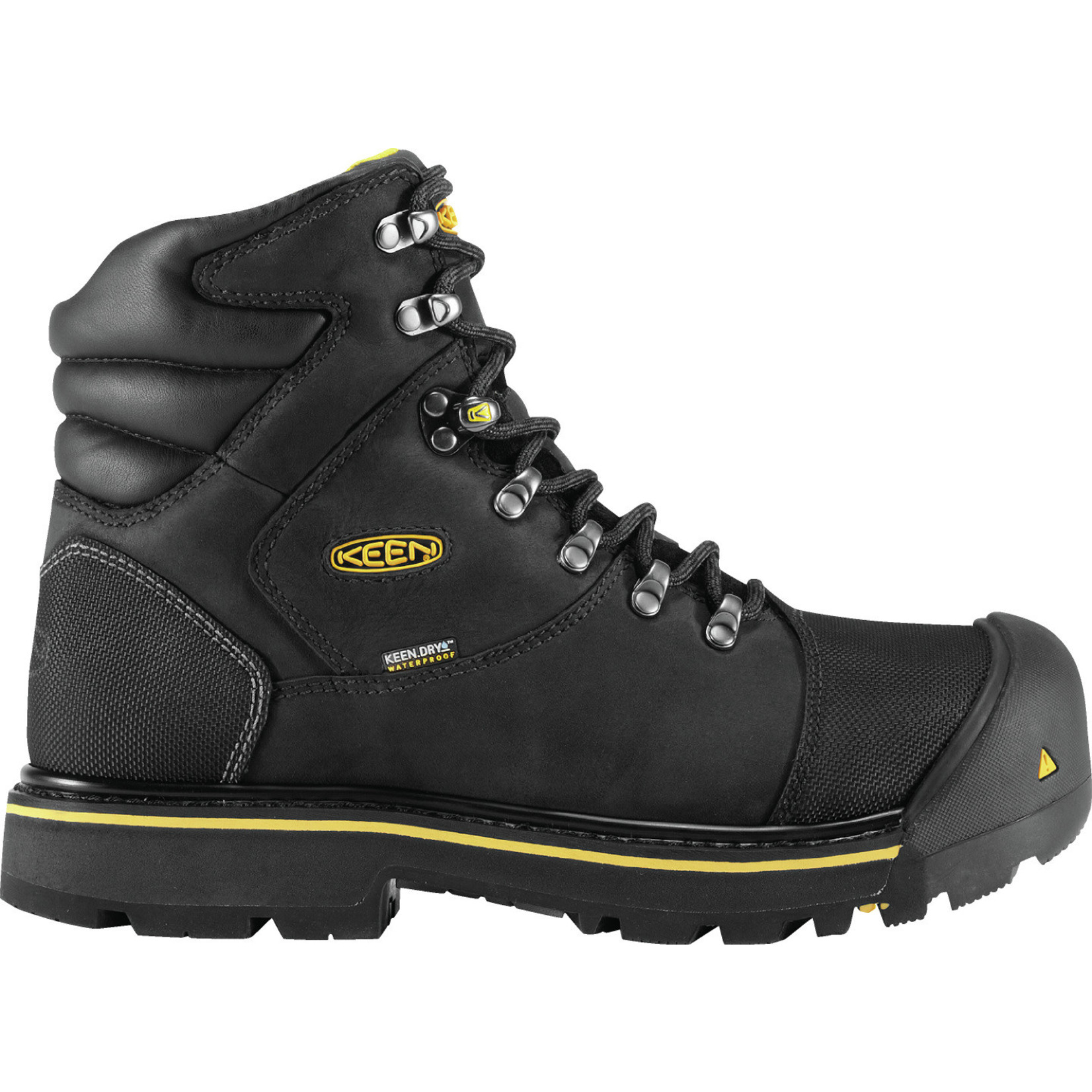 Keen Men's Keen 6" Steel Toe Waterproof Milwaukee Black 1009173