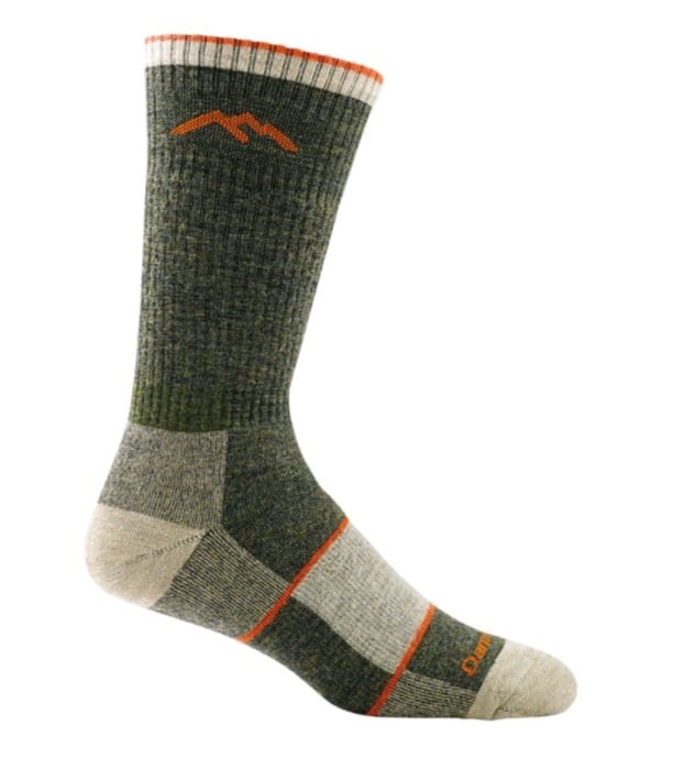 Men's Darn Tough Hiker MidWeight Sock Olive DT 1403 - Chester Boot Shop