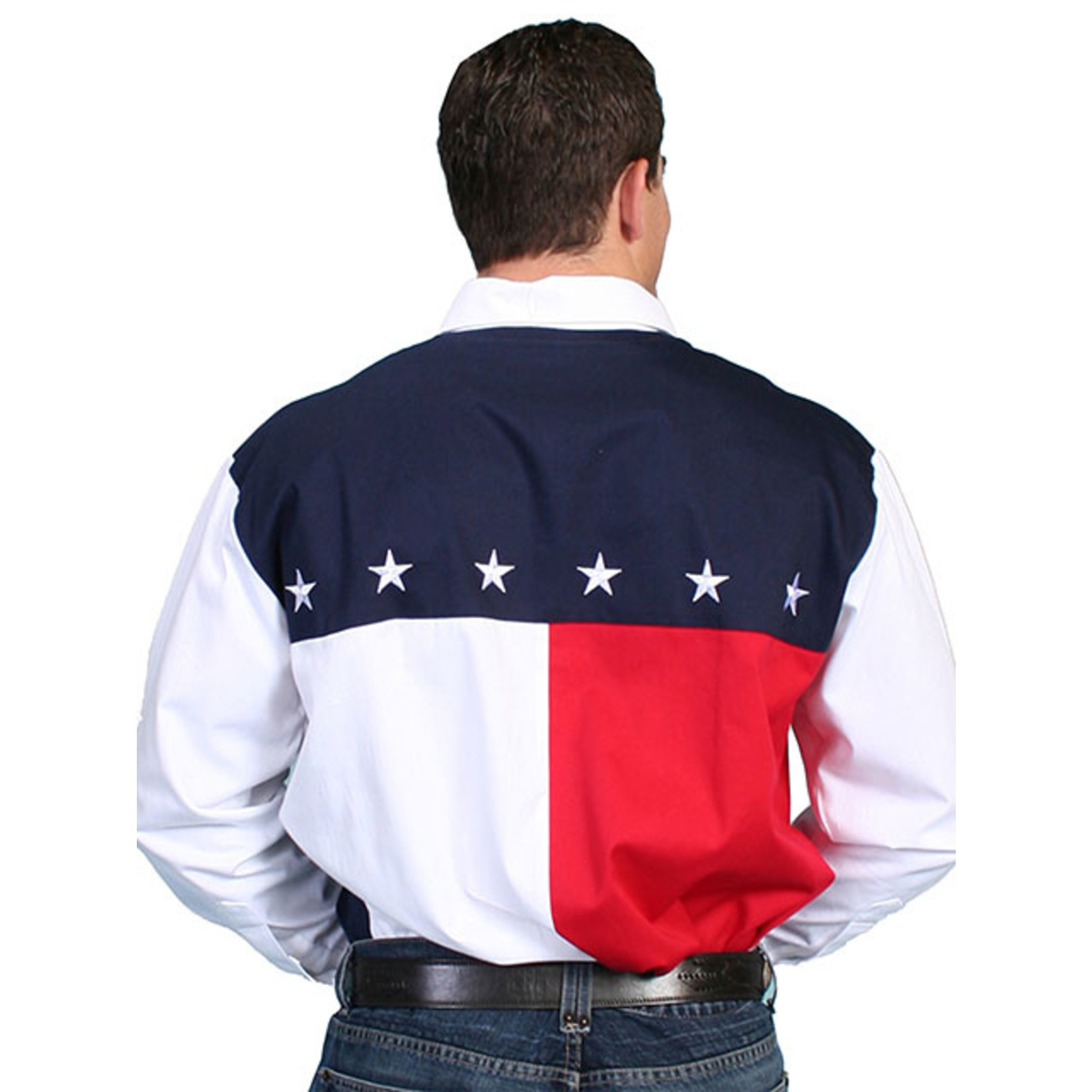 Men's Scully Flag Shirt Long Sleeve P-756