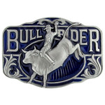 Western Express Bull Rider Enamel Finish Buckle