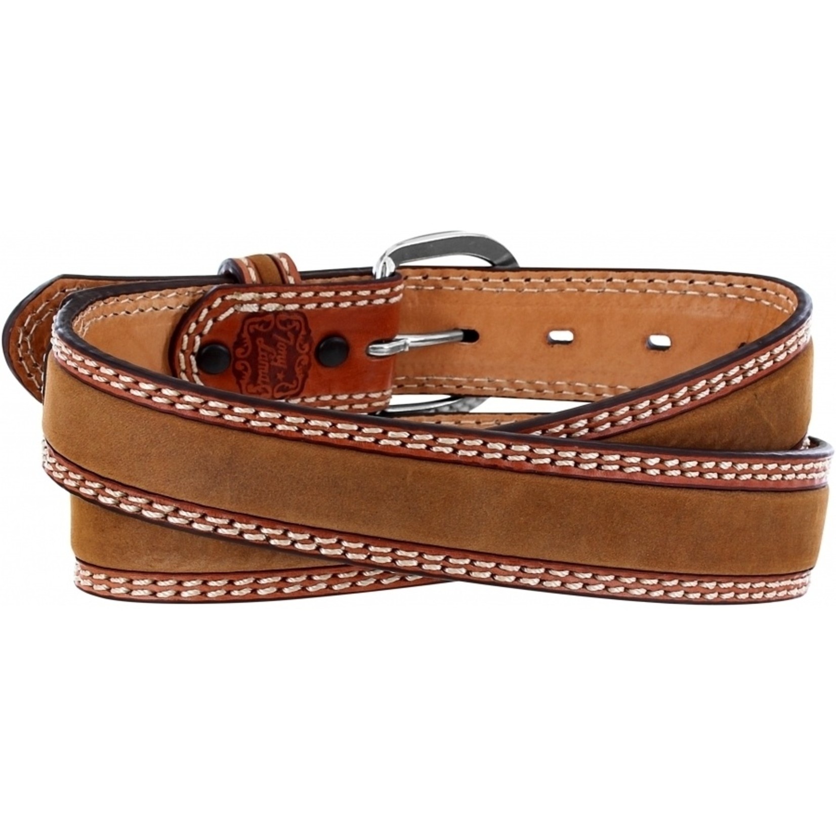 Leegin Double Stitch Stockman Belt 9349L