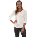 Women's Scully Ivory Front Button HC67