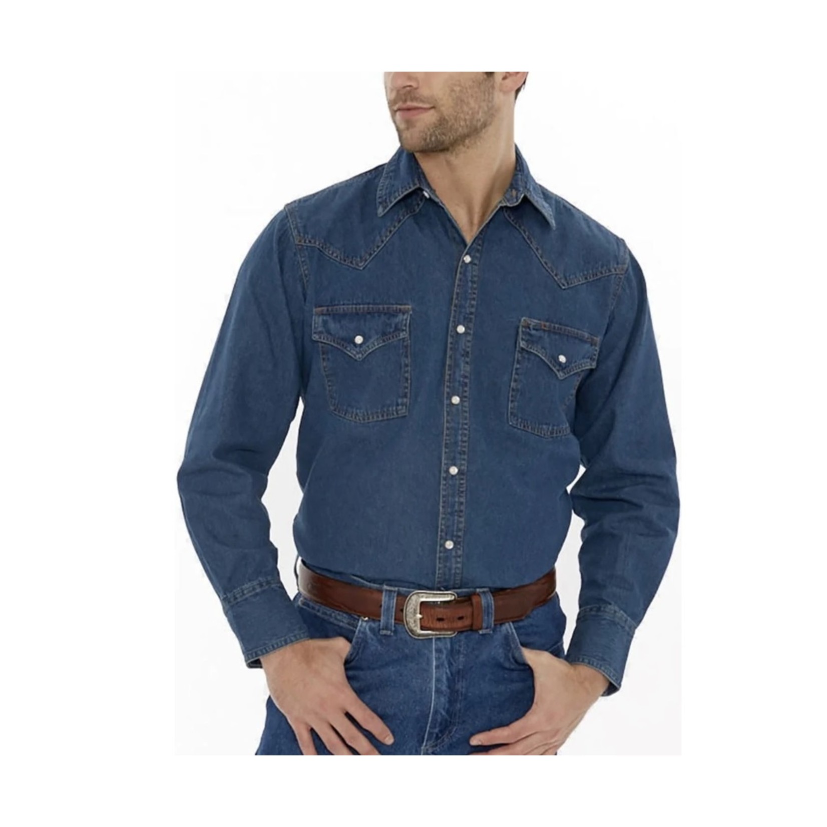 Ely and walker Ely & Walker Long Sleeve Denim Shirt 15202950