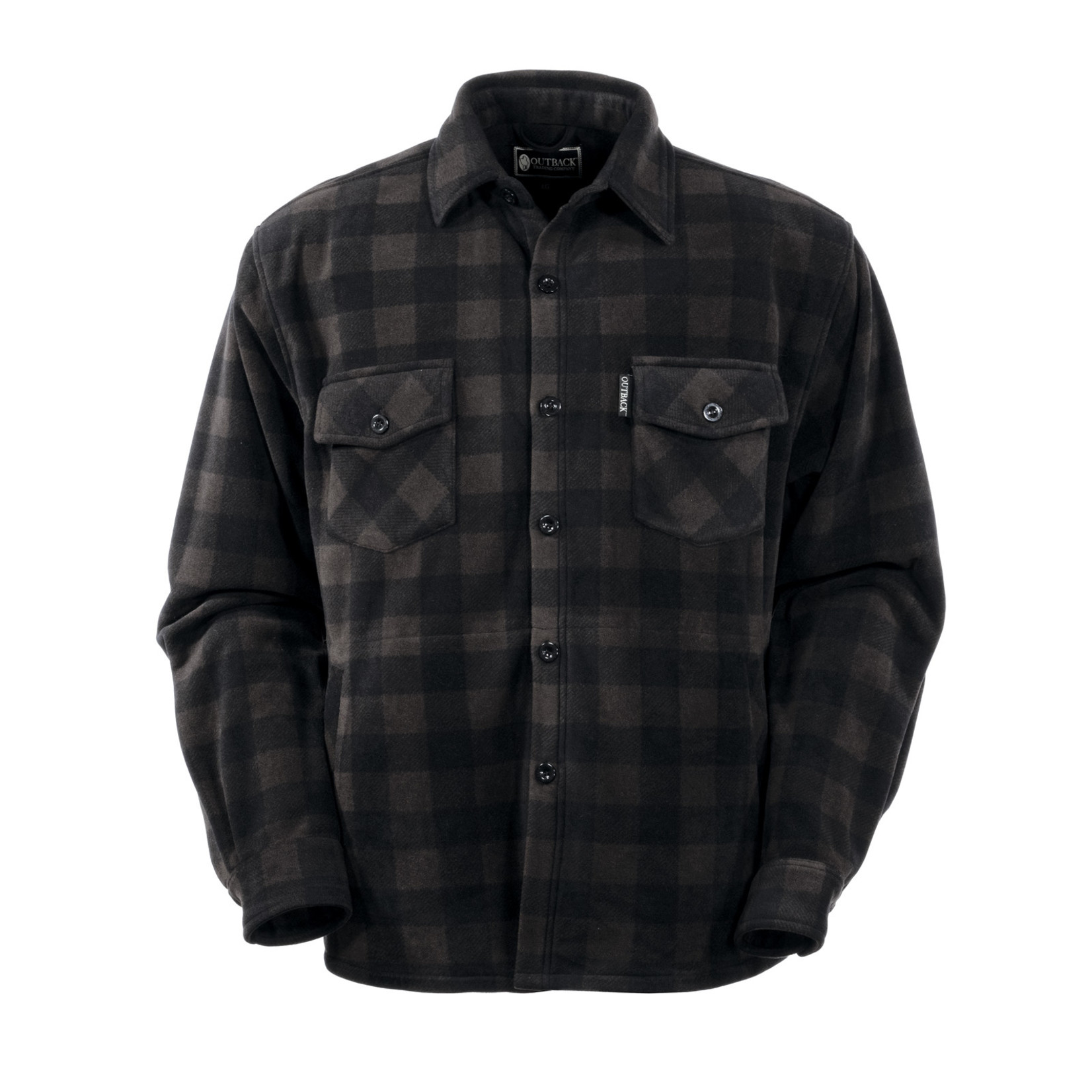 Men's Outback Fleece Big Shirt Charcoal 4268