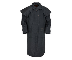 【Ameri】RIDERS DOCKING COAT black Outback Low Rider Duster Coat Black 2042 - Chester Boot Shop