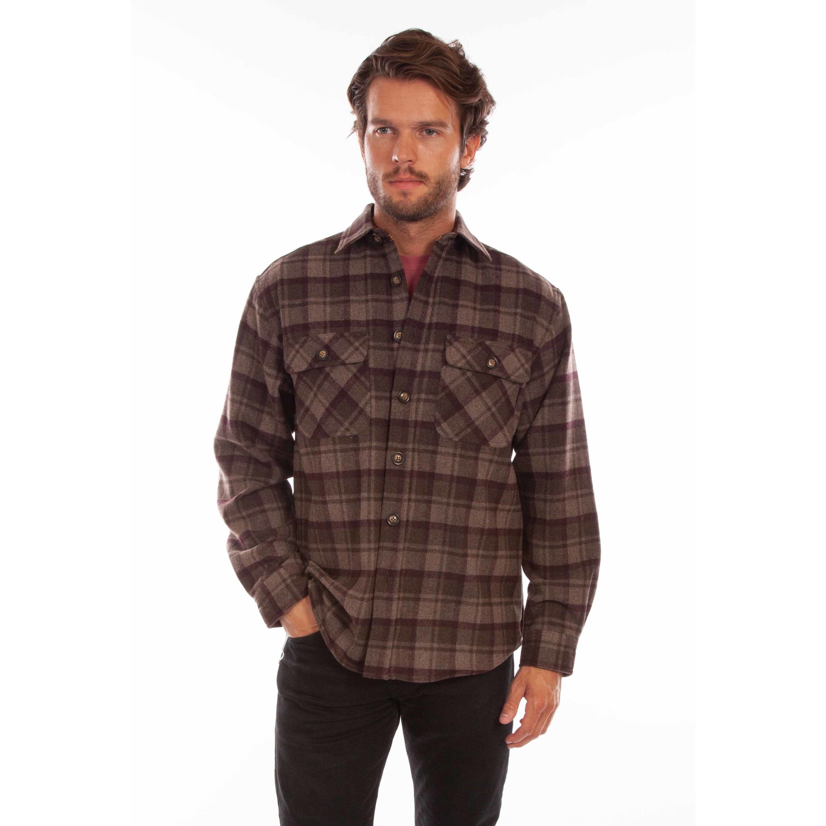 Men's Scully Wool Blend Flannel 5340