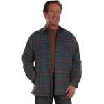 Men's Scully Sherpa Lined Plaid Navy Blue 5332