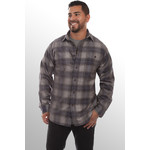 Men's Scully Corduroy Charcoal Plaid Shirt 5274