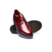 Solovair Cherry Red 3 Eyelet Gibson Shoe S3-995-CR-G - Chester