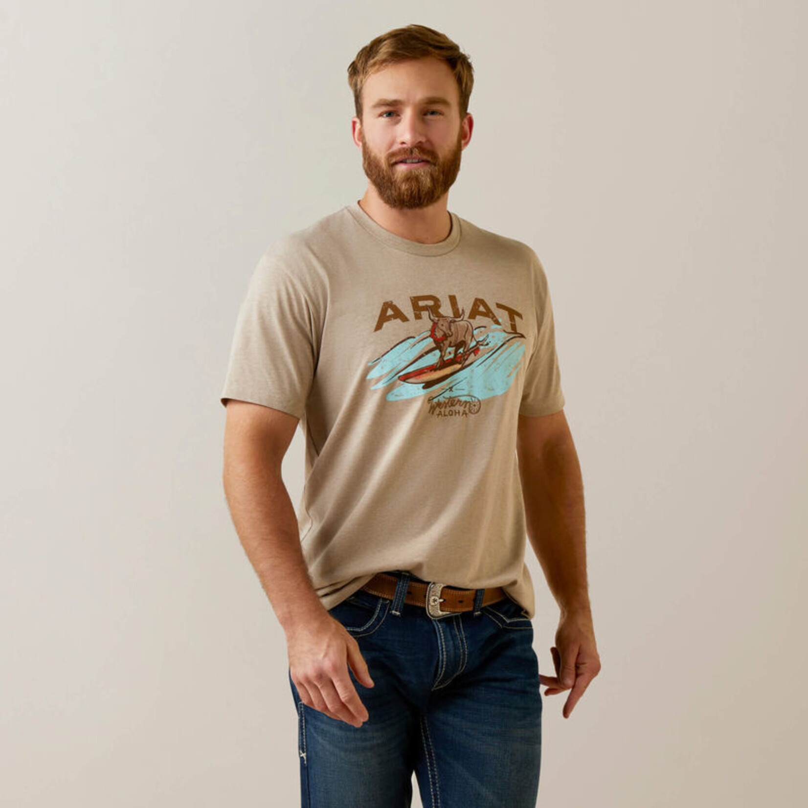 Ariat Men's Ariat Surf And Turf Western Aloha T-Shirt 10044012