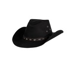 Outback Badlands Oilskin Hat Black 14716