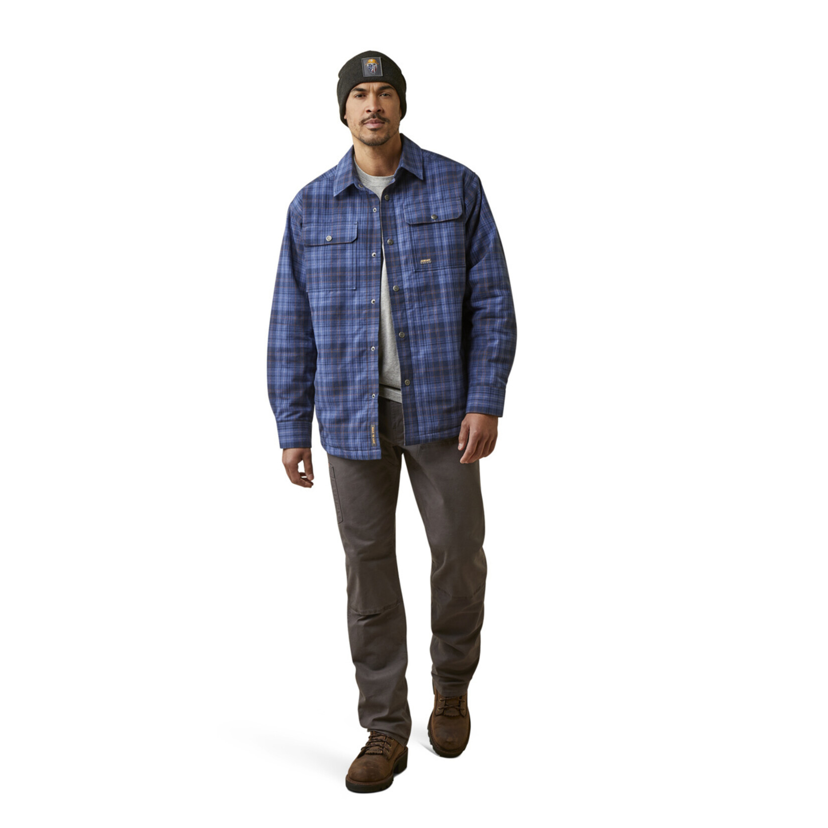 Ariat Men's Rebar Flannel Insulated Shirt Jacket 10046019
