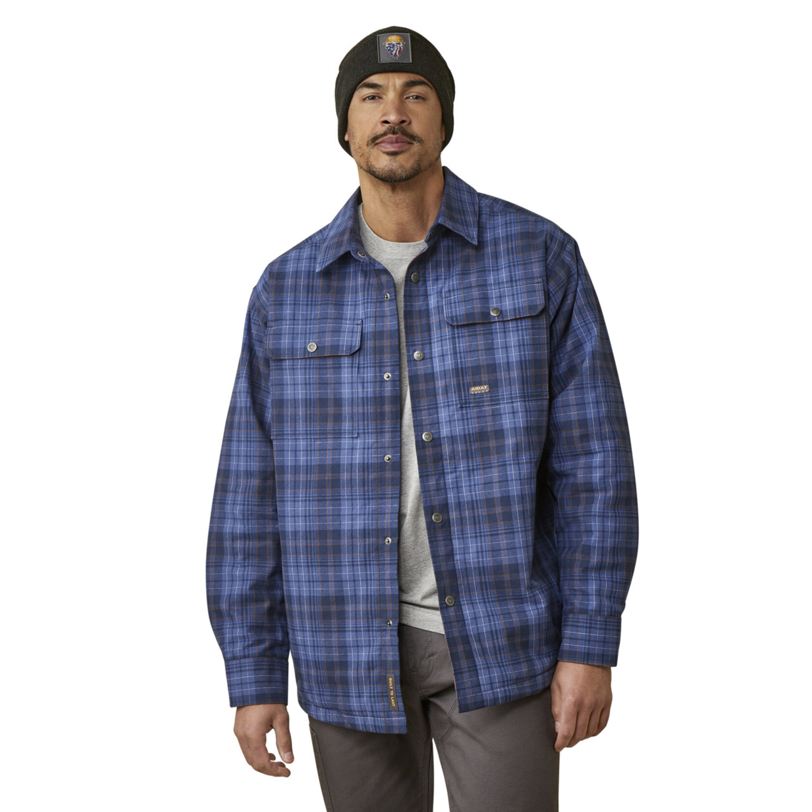 Ariat Men's Rebar Flannel Insulated Shirt Jacket 10046019