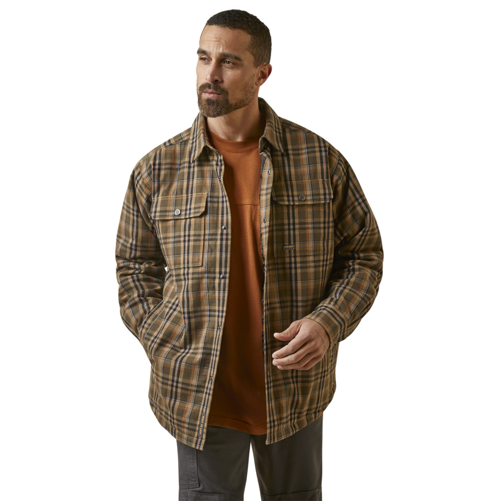 Ariat Men's Rebar Flannel Insulated Shirt Jacket 10046018