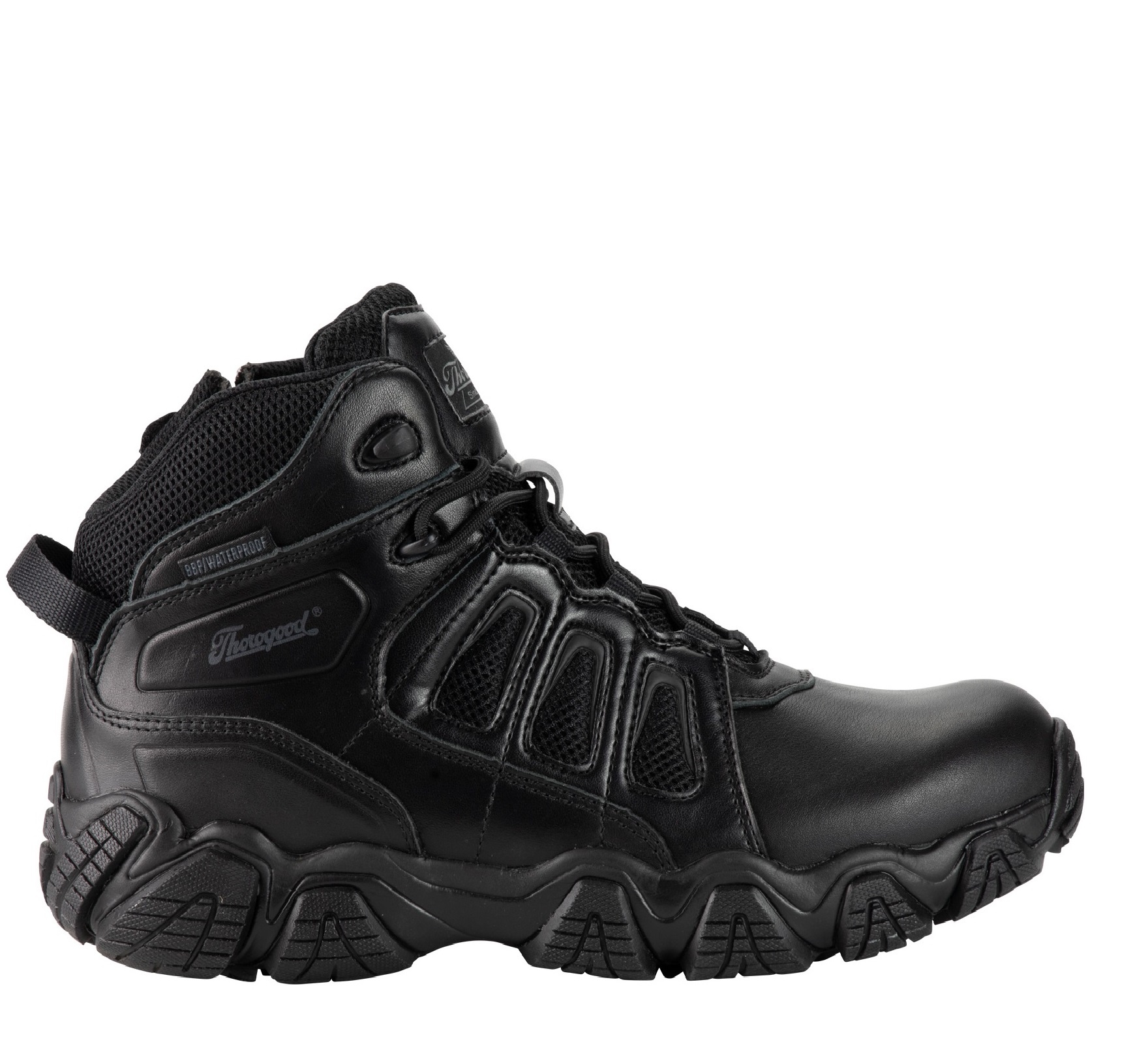 Thorogood CROSSTREX side-zip boots 834-6385 Size: 12M (Men’s) Male Thorogood Unisex Black Crosstrex Polishable Soft Toe  main image 3