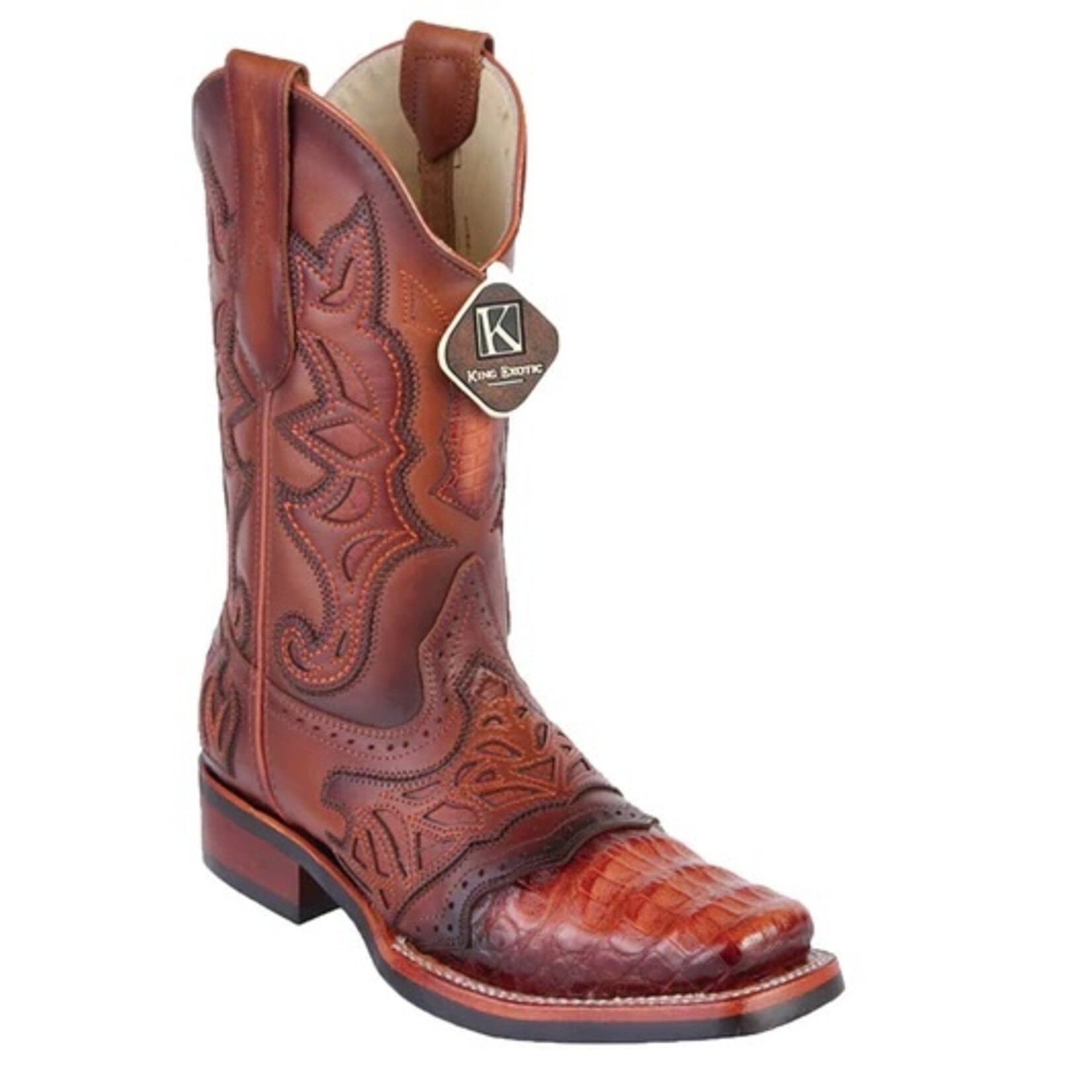Men's Los Altos Rodeo Boot Caiman Belly Cognac 48118203