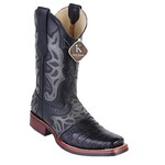 Men's Los Altos Rodeo Boot Caiman Belly Black 48118205