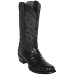 Men's Los Altos Square Toe Caiman Belly Black 588205