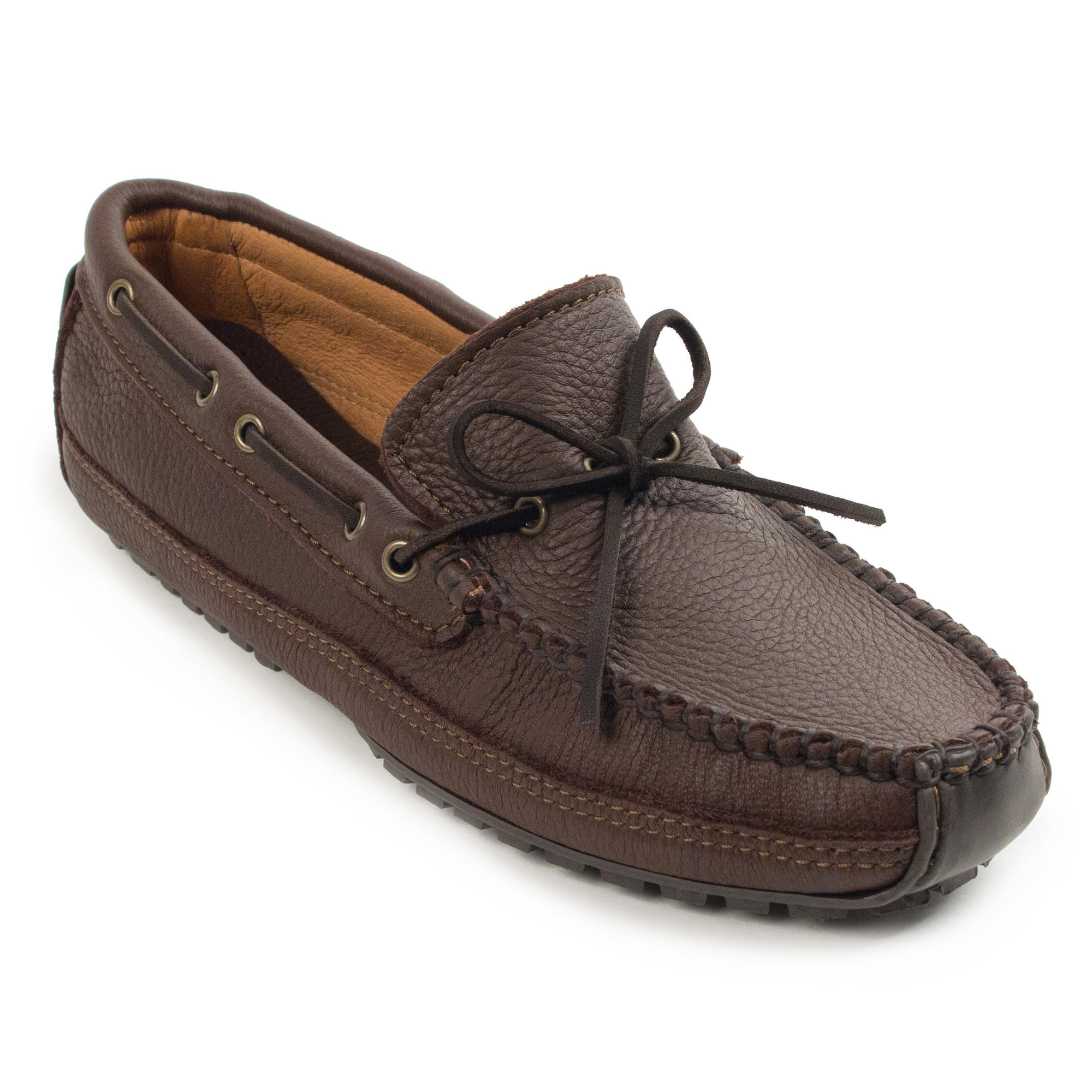 Men's Minnetonka Moosehide Weekender Chocolate 752 - Chester Boot Shop