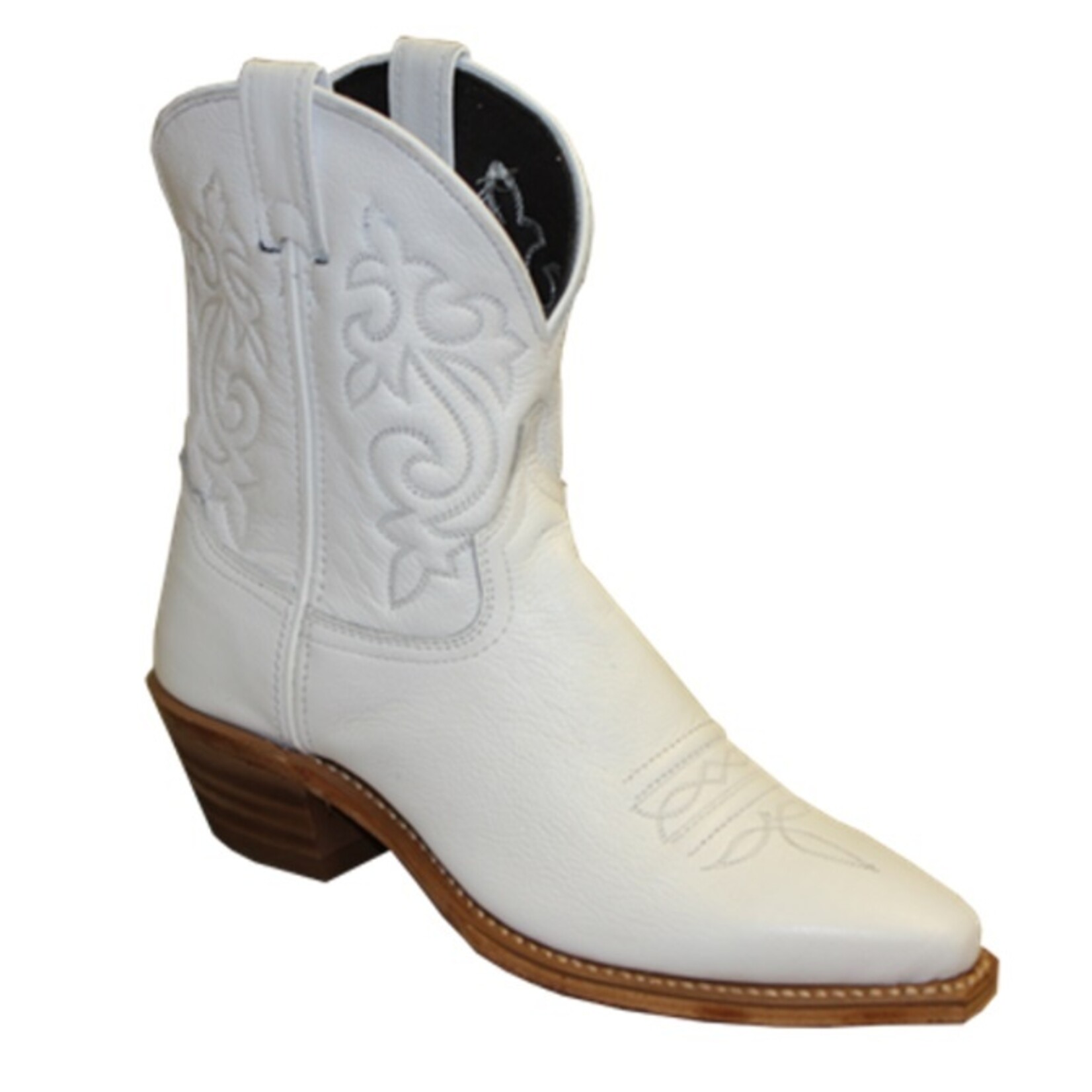 Abilene Women's Abilene Boots 9095 Ladies White Snip Bootie