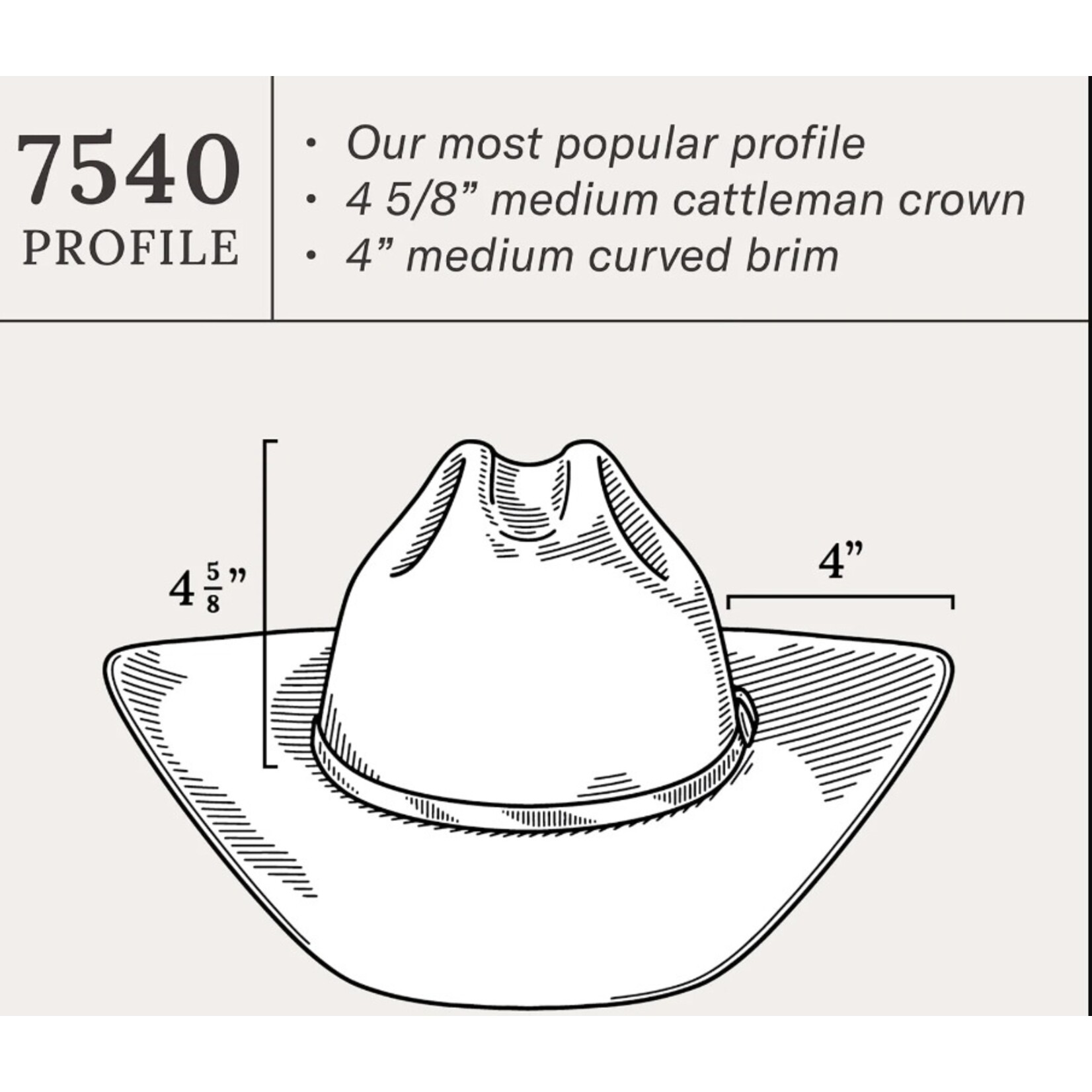 Stetson Hat Corral Chocolate SBCRAL-754022