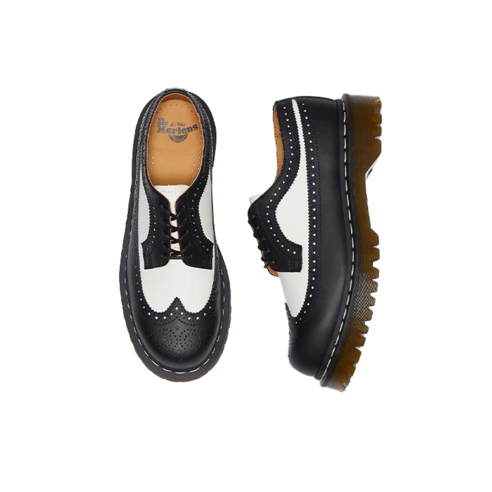 Dr Martens Dr. Martens 3989 Black White Brogue Wing Tip 10458001