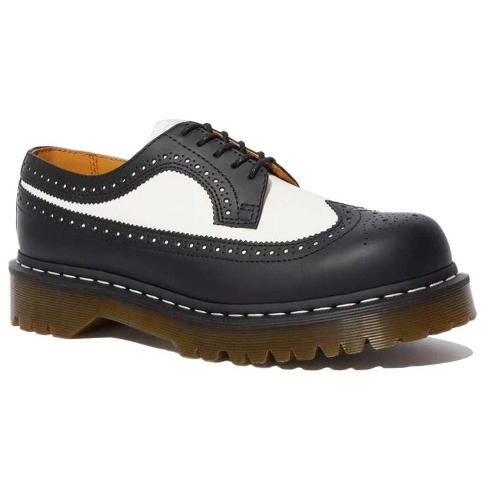 Dr Martens Dr. Martens 3989 Black White Brogue Wing Tip 10458001