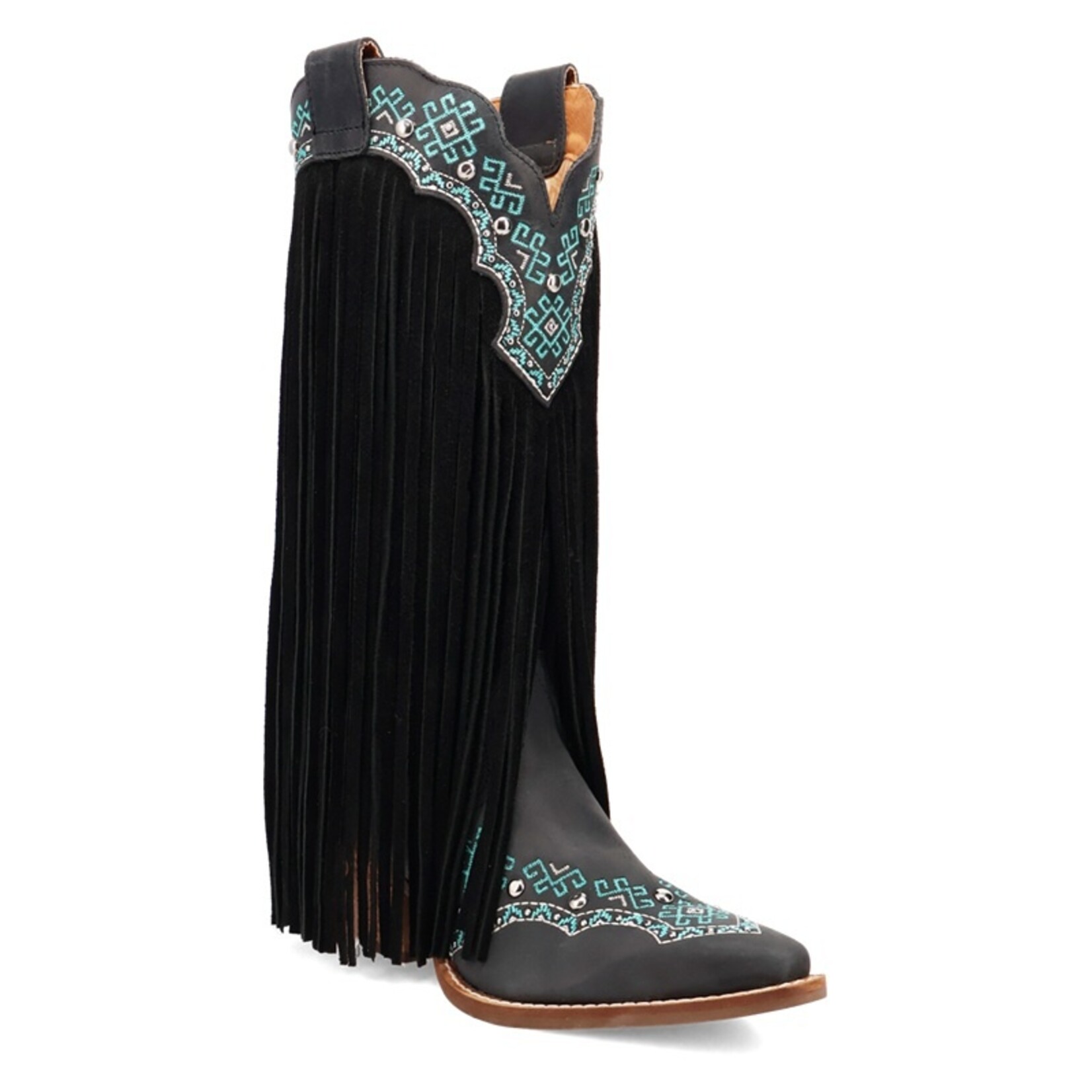 Dingo Dingo Tequila Sunrise Black DI2225 Fringe Boot