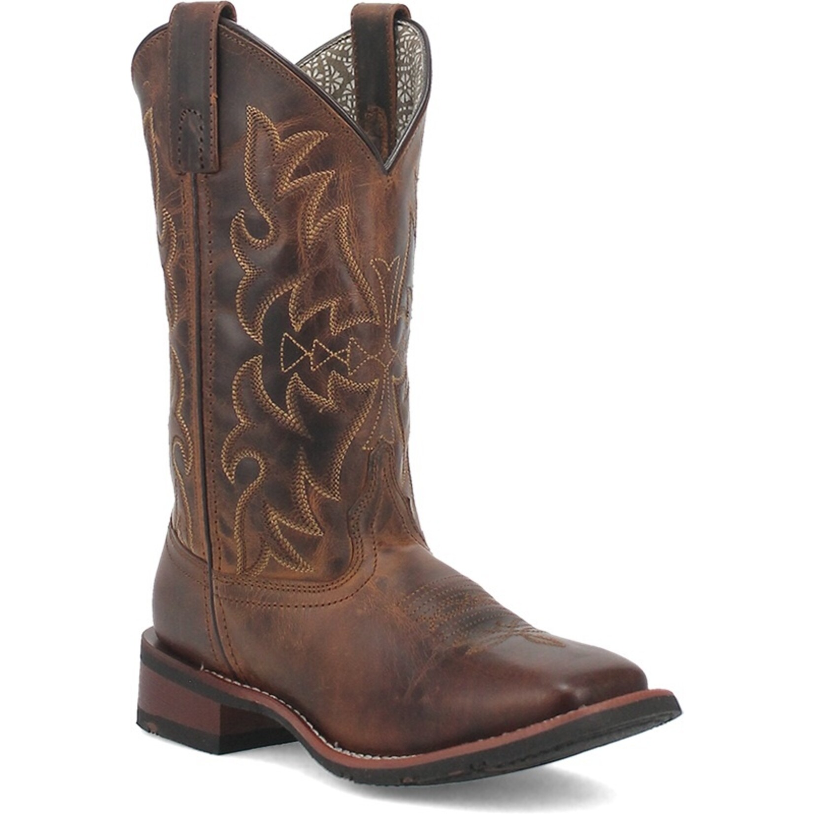 Laredo Laredo Anita Tan Distresses Square Toe 5602 Women's