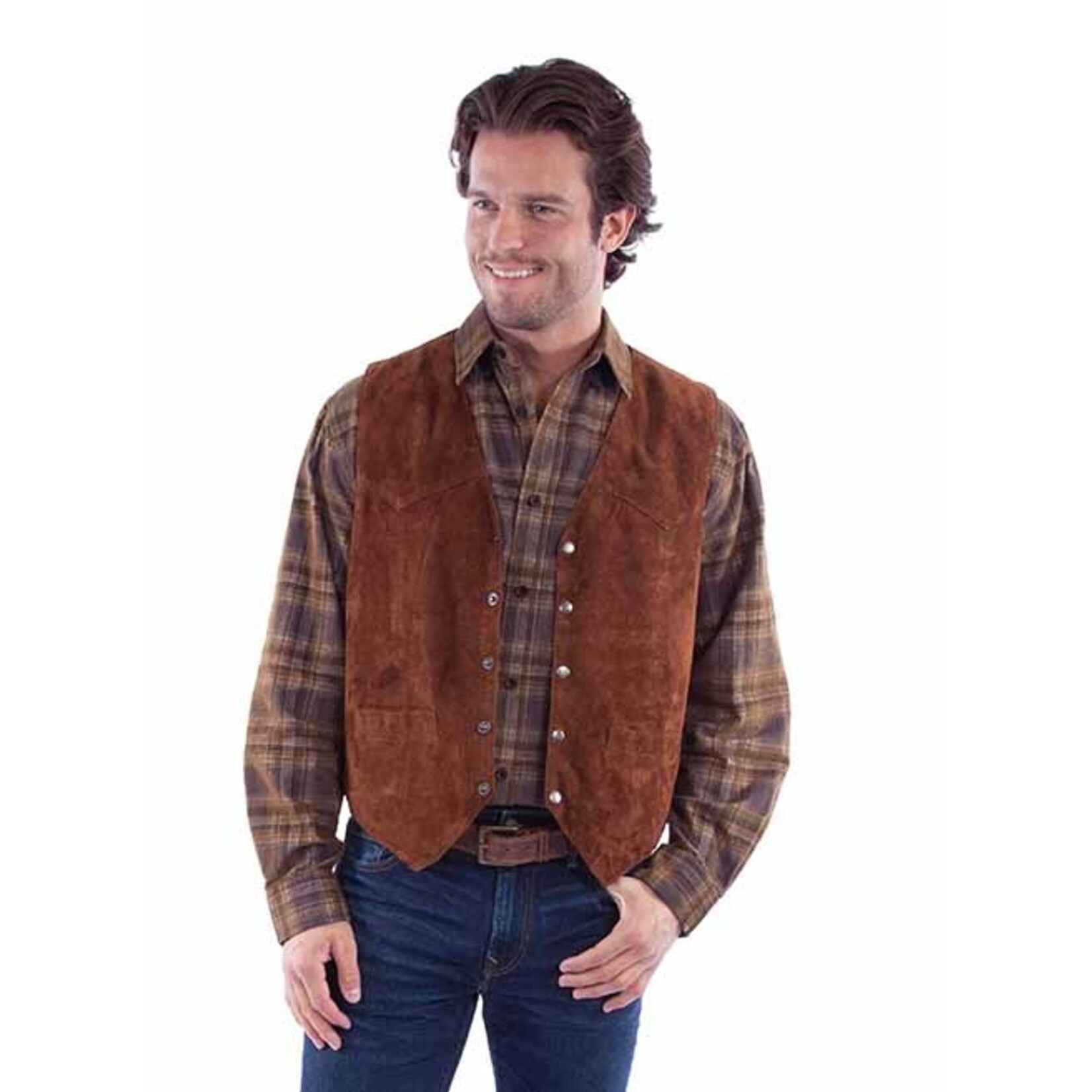 Scully Brown Suede Vest 507-262