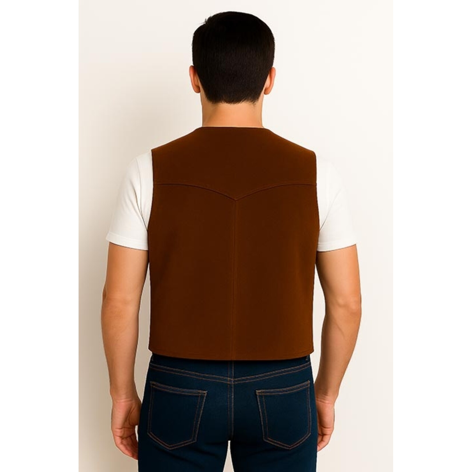 Scully Brown Suede Vest 507-262