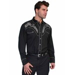 Scully Boot Stitch Western Shirt Black P-922