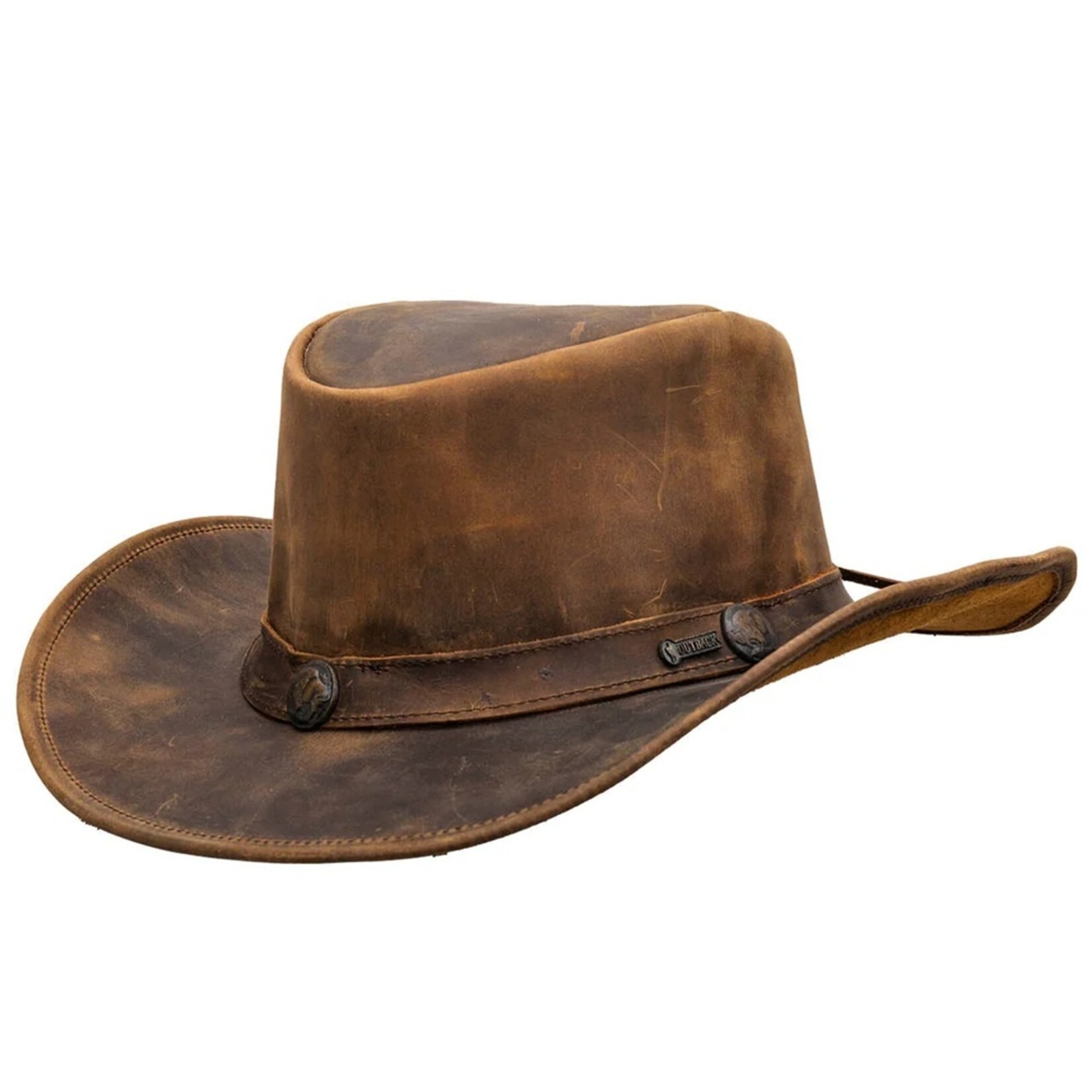 Outback Hats Cheyenne Brown Leather 13006