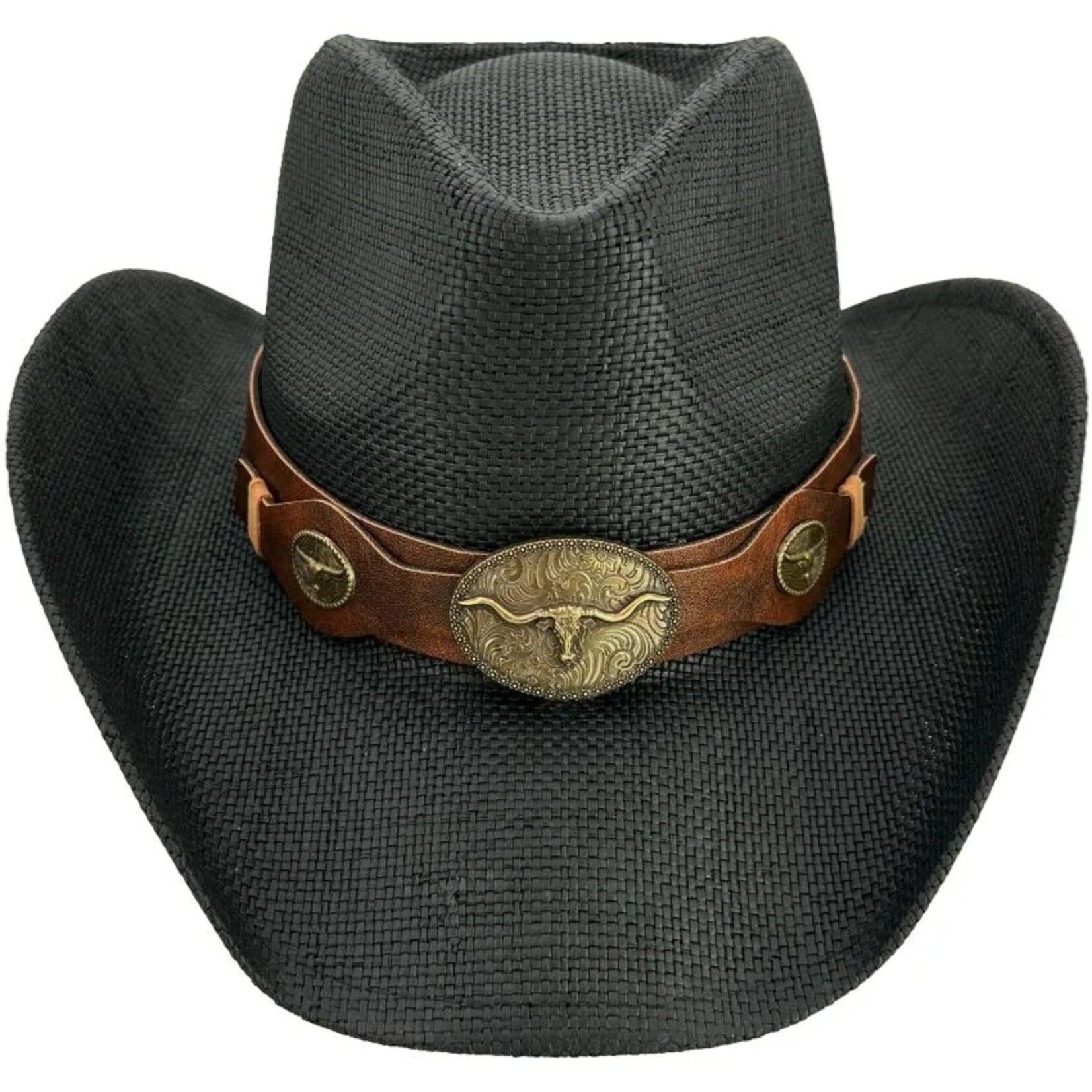 Buy4Store Buy 4 Store Black Straw Cowboy Hat 14027