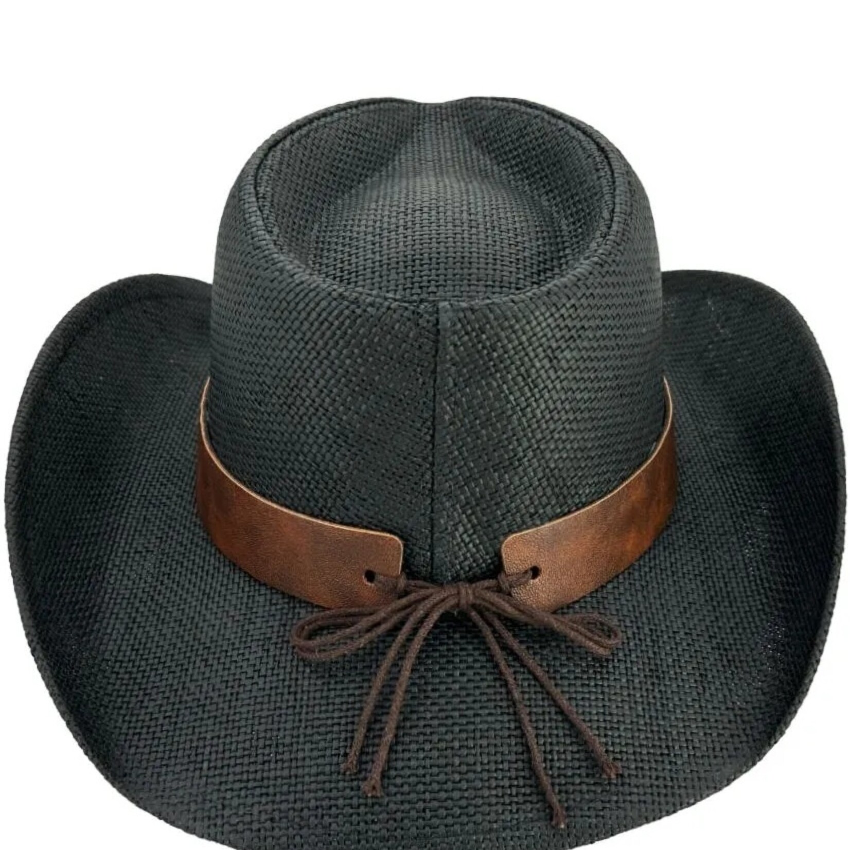 Buy4Store Buy 4 Store Black Straw Cowboy Hat 14027