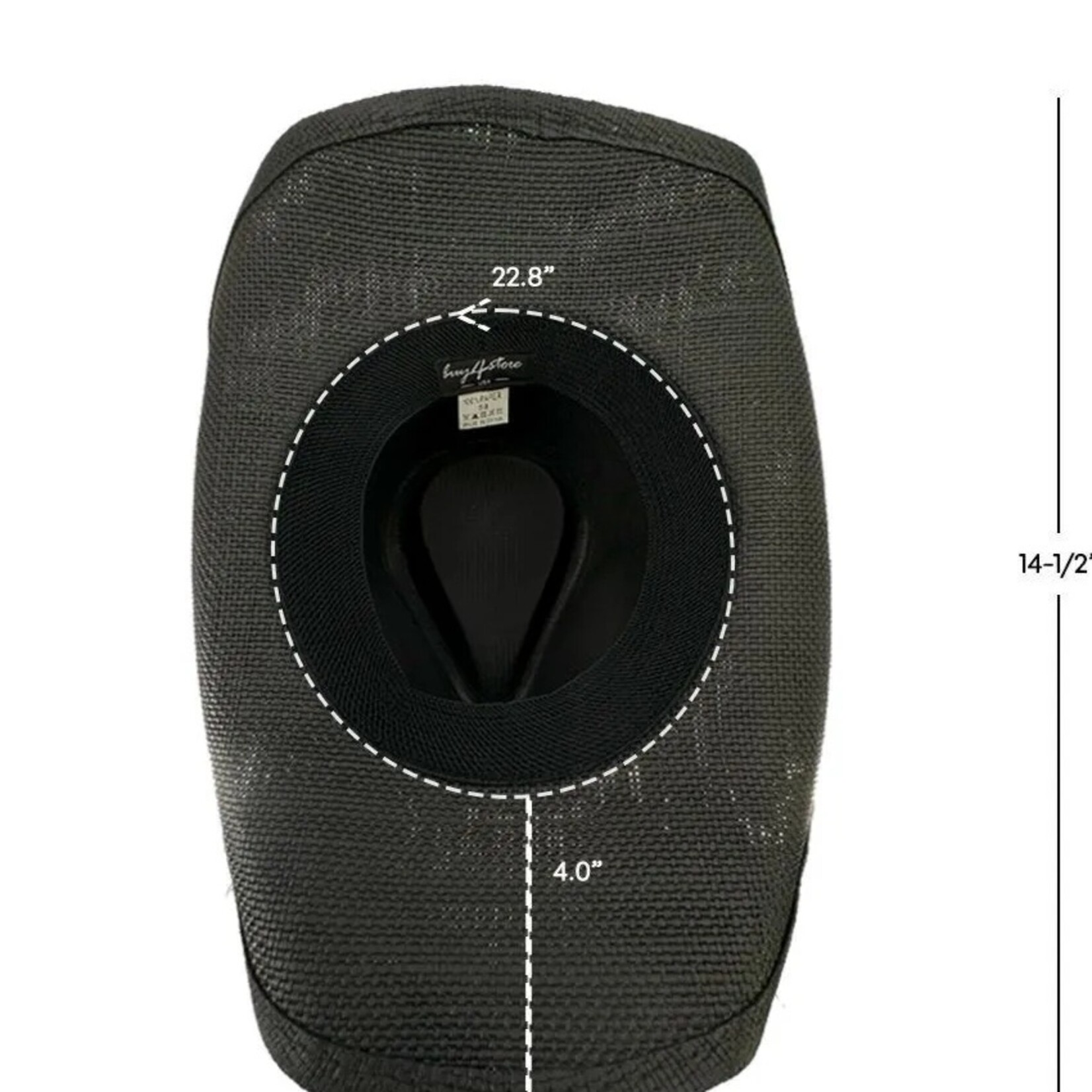Buy4Store Buy 4 Store Black Straw Cowboy Hat 14027