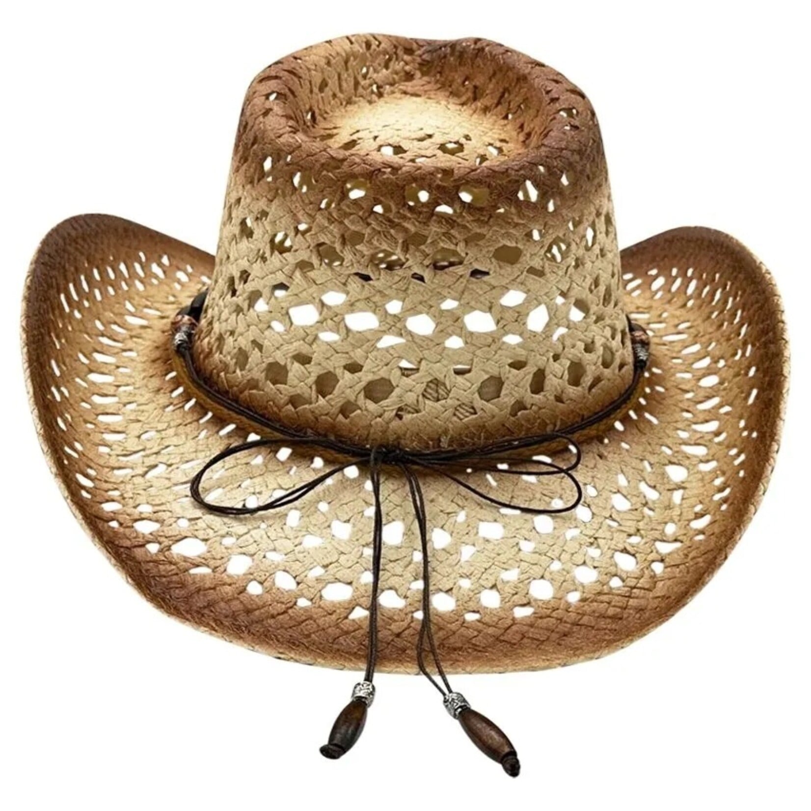 Buy4Store Buy 4 Store Brown/Tan Straw Cowboy Hat 08132