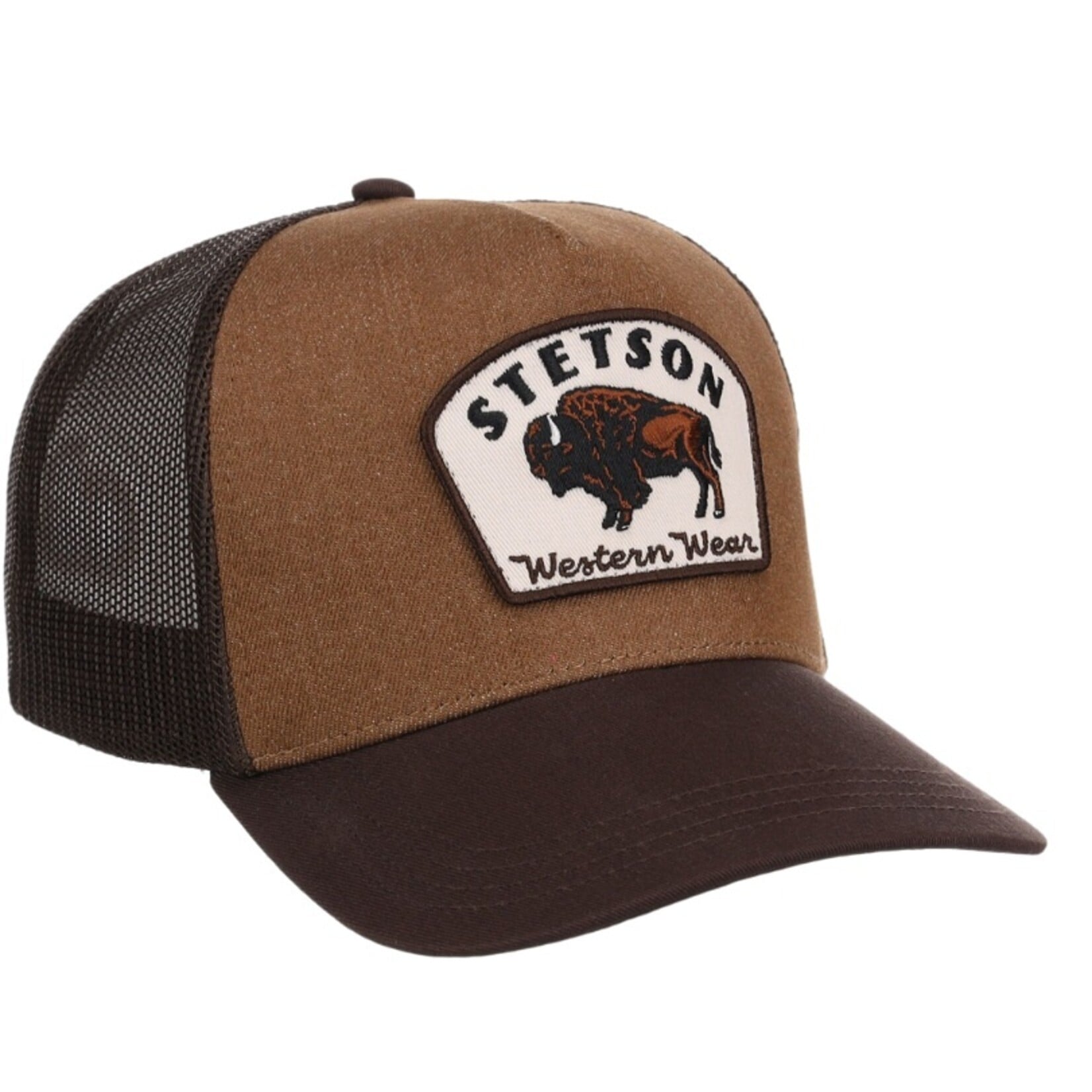 Stetson Ball Cap Bison Patch Brown