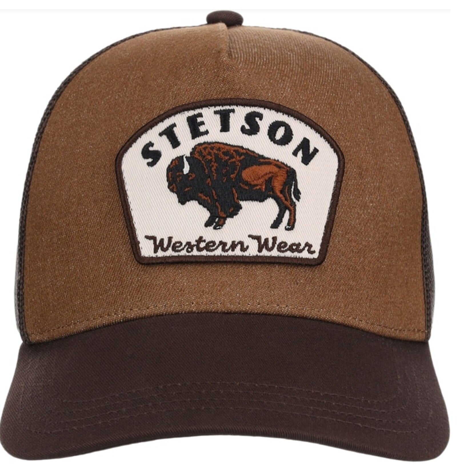 Stetson Ball Cap Bison Patch Brown