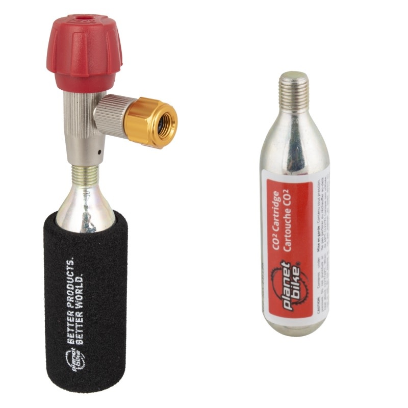 BIKE PUMP PB Co2 RED ZEPPELIN W/216g Heritage Cycles LLC