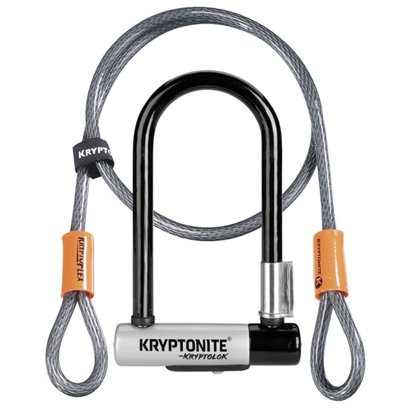 Lock - U/Cable - Kryptonite KryptoLok Mini-7 with 4' Flex Cable - security 6