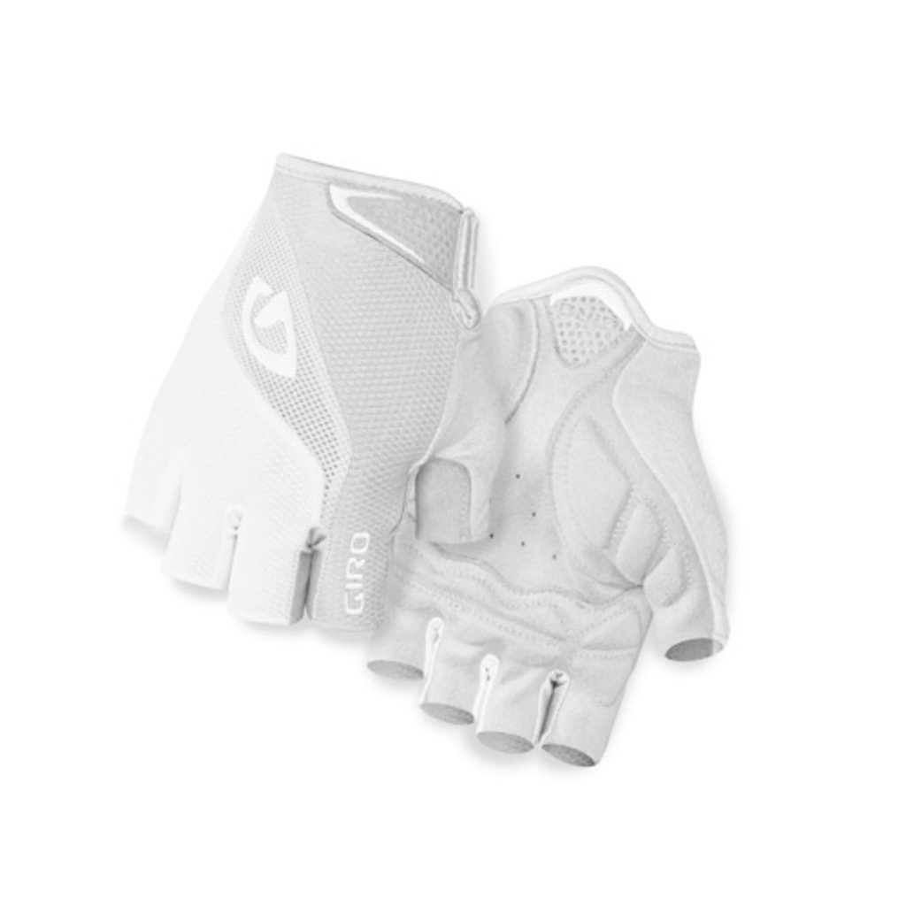 Giro Gloves - Half-Finger - Giro Bravo Gel Adult - M - White/Grey
