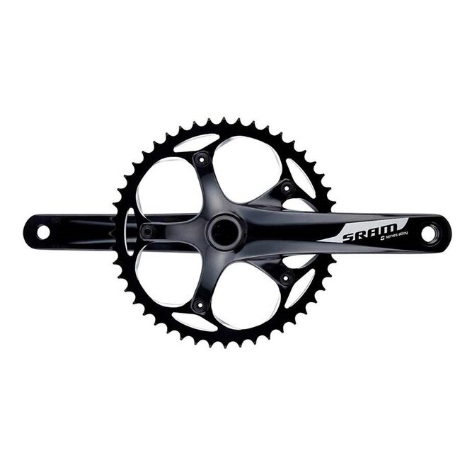 SRAM Crankset, SRAM, S300 1.1 Courier, 1-spd 48T, 165mm, Spindle 24/22mm, BCD 130, GXP, Black, Track