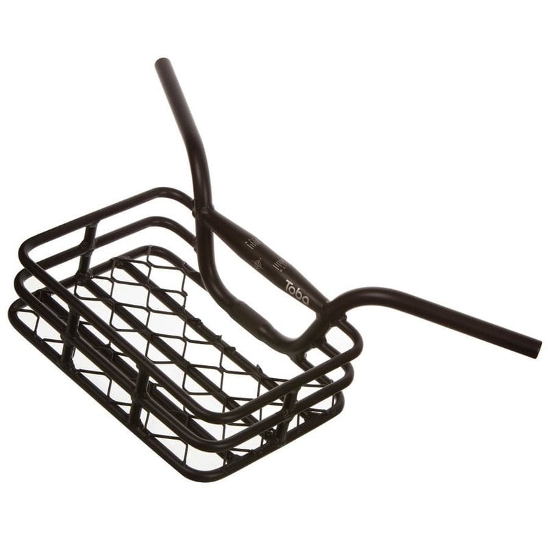 Evo EVO, Brooklyn, Integrated Basket/Handlebar, Clamp size 31.8mm/upper & 25.4mm/lower, Width: 648mm, 230 X 335m, (9"x13.1") Black, max weight 10kg/22lbs.