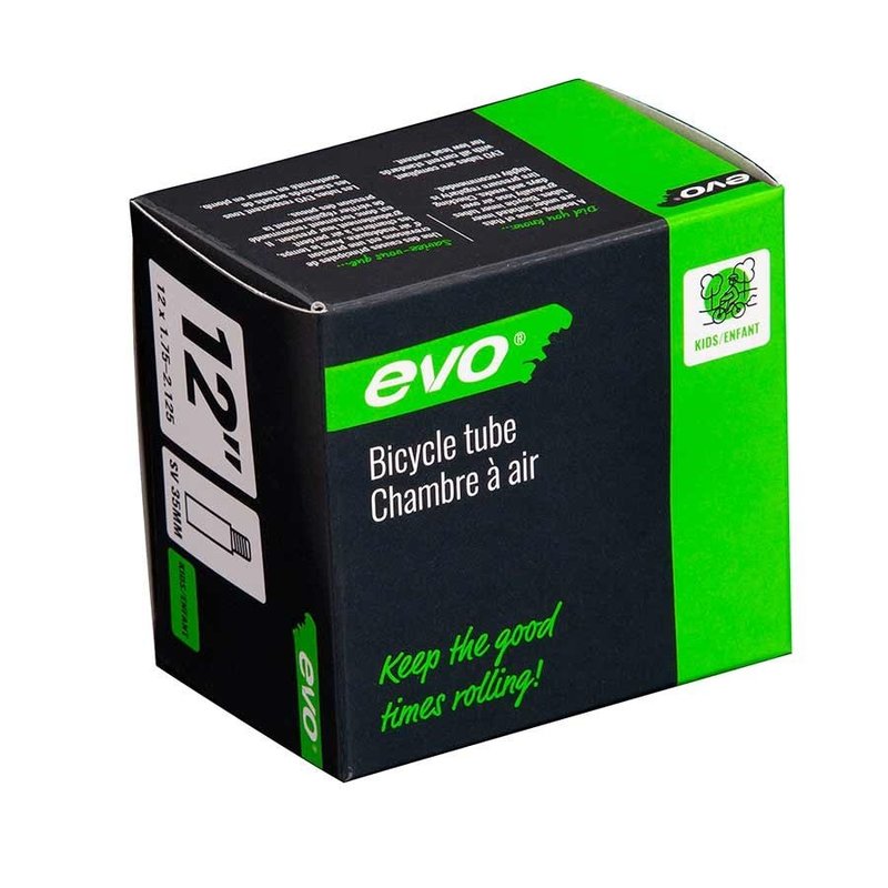 Evo Chambre à air Evo 12 x 1.75-2.125 Valve Schrader 35 mm