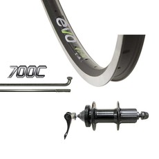 Evo 700 Rear Cassette - WShop/Evo Tour 19 - Formula DC-22-QR Hub (6Bolt Disc) - 36 Spokes - Black