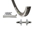 700 Rear Fixed, WShop/Evo E-tour 16, Formula TH-51 Hub, 27mm Rim Depth, 32 Rayons, Noir/Argent