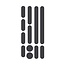Glint Reflective Stickers, Ensemble d'autocollants pour casque