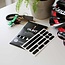 Glint Reflective Stickers, Black Kit for 1 Helmet