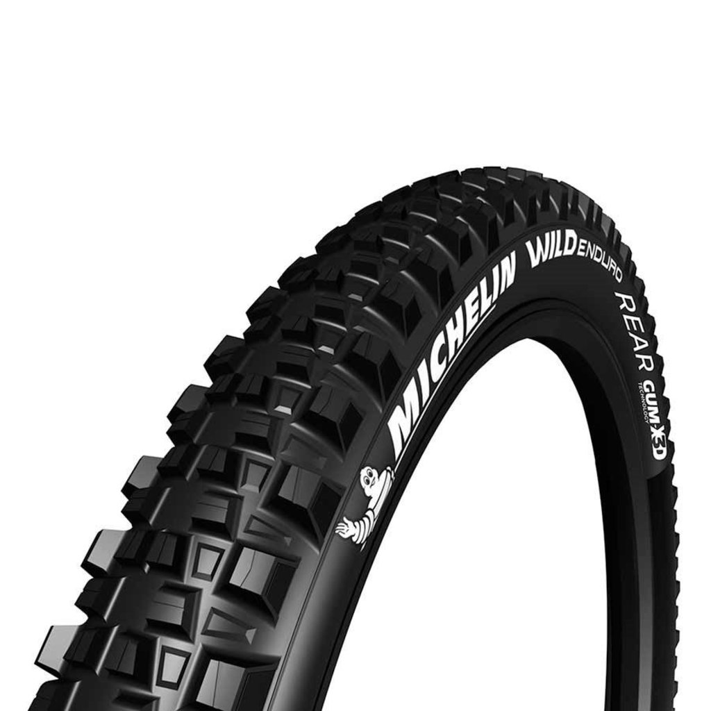Michelin, Wild Enduro Rear, Tire, 27.5''x2.80, Folding, Tubeless Ready, GUM-X, GravityShield, 3x33TPI, Black